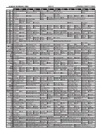 Sunday Morning Grid 4/22/12 Latimes.Com/Tv Times
