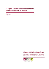 Glasgow's Historic Built Environment: Snapshot and Forum Report