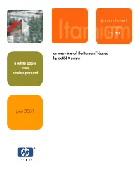 Itanium-Based Solutions by Hp