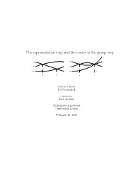 The Representation Ring and the Center of the Group Ring