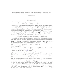 Totally Ramified Primes and Eisenstein Polynomials