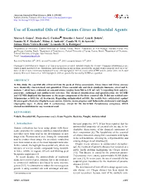 Use of Essential Oils of the Genus Citrus As Biocidal Agents
