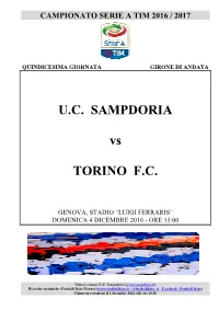 Sampdoria-Torino