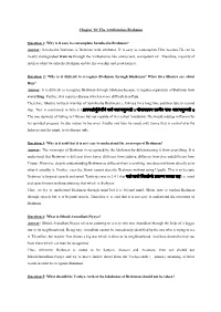 The Attributeless Brahman Question 1