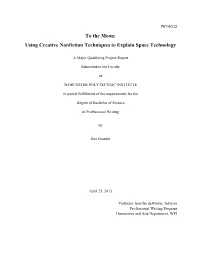 Using Creative Nonfiction Techniques to Explain Space Technology