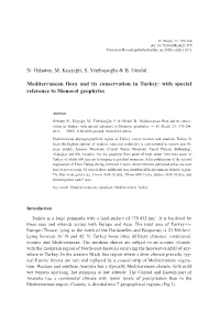 With Special Reference to Monocot Geophytes