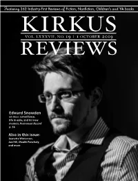 Edward Snowden Also in This Issue