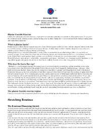 Plantar Fasciitis Exercises