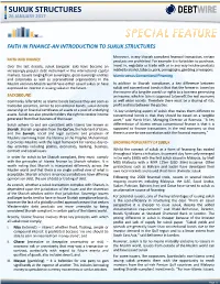 Sukuk Structures 26 January 2017