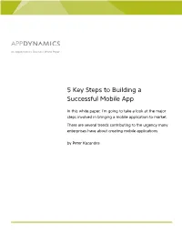 Whitepaper 5 Steps to Build a Successful Mobile