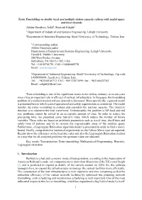 1 Train Timetabling on Double Track and Multiple Station Capacity Railway with Useful Upper and Lower Bounds Afshin Oroojlooy Ja