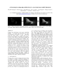 Autonomous Onboard Science Data Analysis for Comet Missions