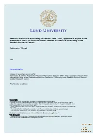 Research in Practical Philosophy