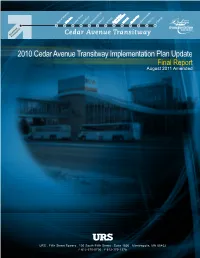 (Cedar Ave. Transitway) Implementation Plan Update
