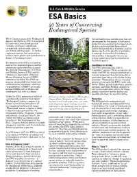 ESA (Endangered Species Act) Basics