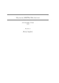 Maconomy Restful Web Services