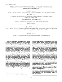 PHYLOGENY of the CONJUGATING GREEN ALGAE (ZYGNEMOPHYCEAE) BASED on Rbc L SEQUENCES1