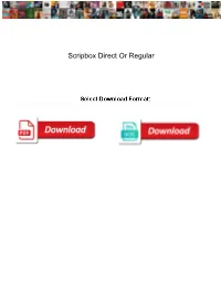 Scripbox Direct Or Regular