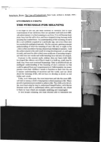 Introduction: the Struggle for Meaning