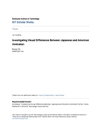 Investigating Visual Differences Between Japanese and American Animation