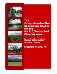 The Comprehensive Plan Background Studies for the US 220/Future I-99