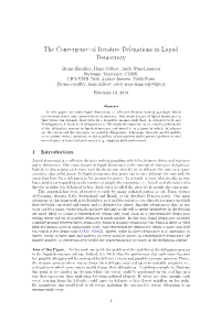 The Convergence of Iterative Delegations in Liquid Democracy