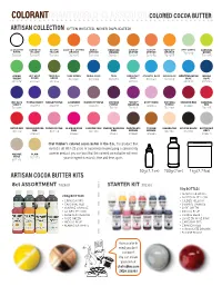 Colorant Colored Cocoa Butter