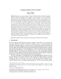 Configurationality in Classical Nahuatl*