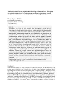 Diverse Effects, Strategies and Perspectives Among Small Migrant Businesses in Gentrifying Brixton