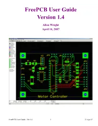 Freepcb User Guide Version 1.4
