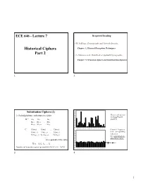 Historical Ciphers Part 2
