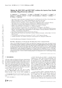 Mining the ESO WFI and INT WFC Archives for Known Near Earth
