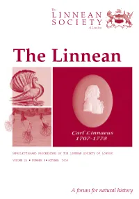 Newsletter and Proceedings of the Linnean Society of London