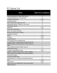 PC Game List