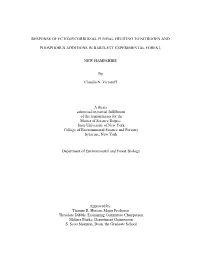 Response of Ectomycorrhizal Fungal Fruiting to Nitrogen And