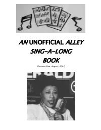 SING-A-LONG BOOK (Revision Two, August, 2007)