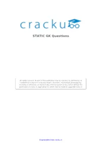STATIC GK Questions