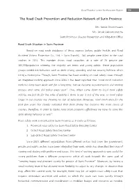 The Road Crash Prevention and Reduction Network of Surin Province