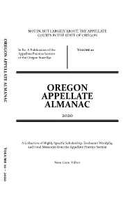 Oregon Appellate Almanac