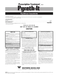 Pyreth-It ® Pyrethrum Insecticide