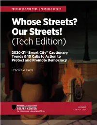 Whose Streets? Our Streets! (Tech Edition)