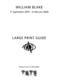 William Blake Large Print Guide