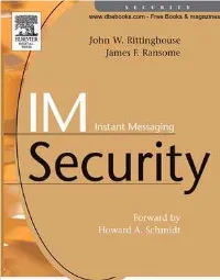 Instant Messaging Security