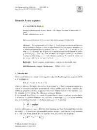 Primes in Beatty Sequence