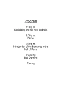 Program 5:30 P.M
