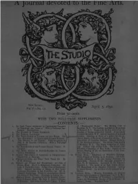 A Journal Devoted to the Fine Arts