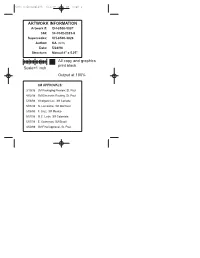 ARTWORK INFORMATION Scale=1 Inch All Copy and Graphics Print
