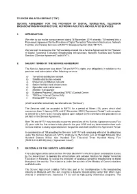 DEFINITIVE AGREEMENT on the PROVISION of TM's UNIFI