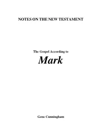 Notes on the New Testament