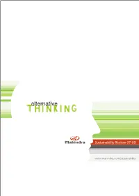 Sustainability and Mahindra